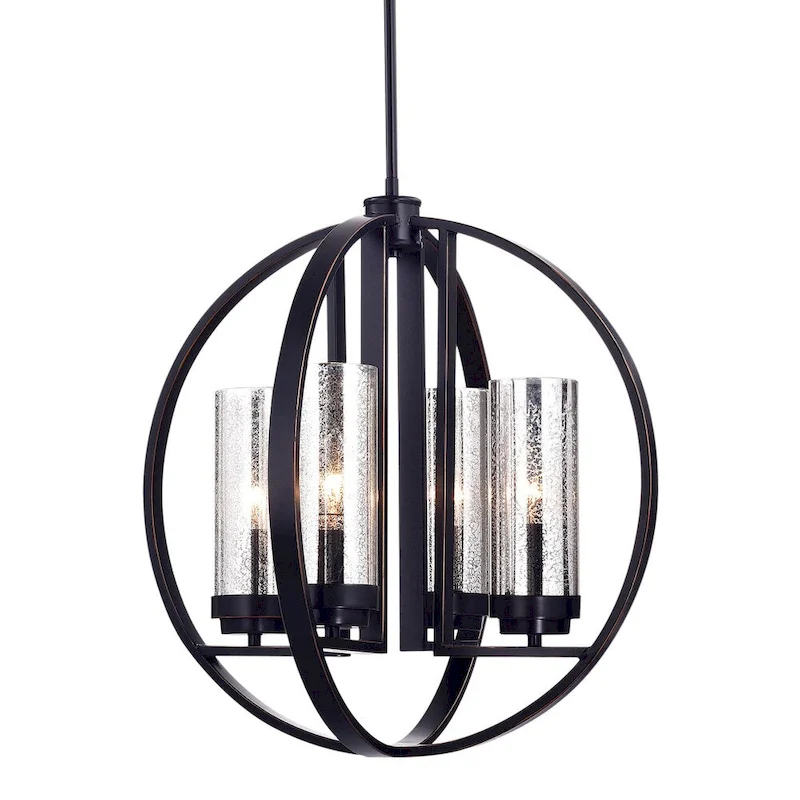 Yuval Oil Rubbed Bronze 19-inch Round Pendant Light