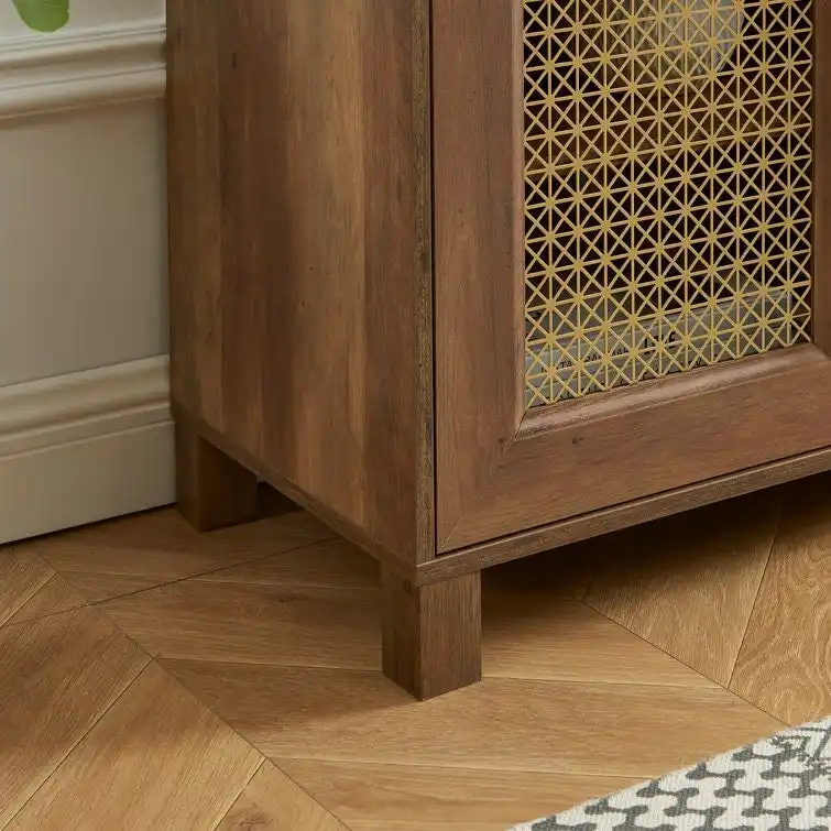 69.5 Wood TV Stand Media Console Entertainment Center