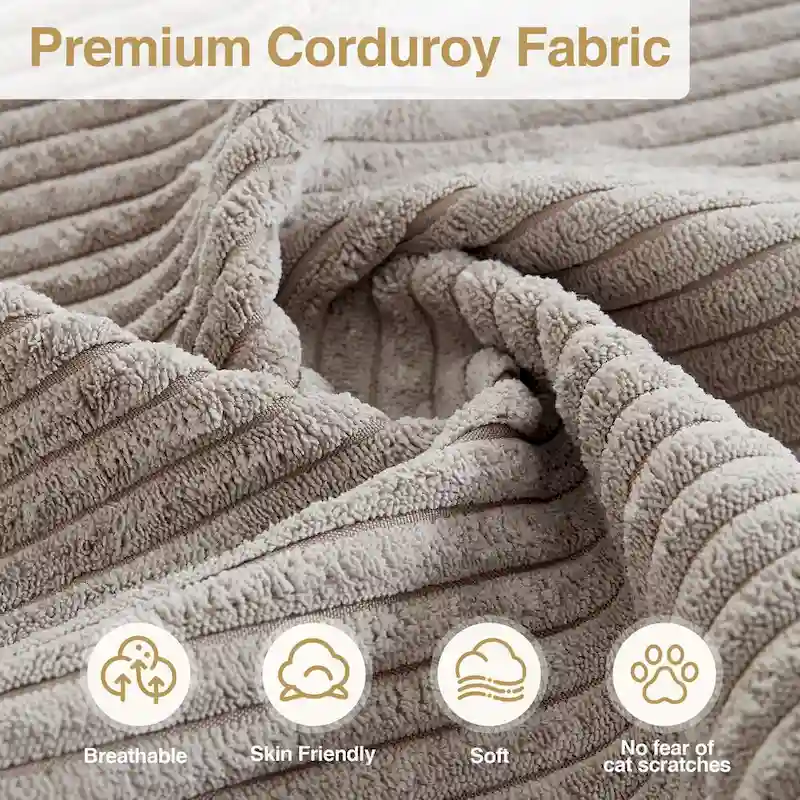 HOOOWOOO L-Shaped Upholstered Sofa Couch with Metal Legs