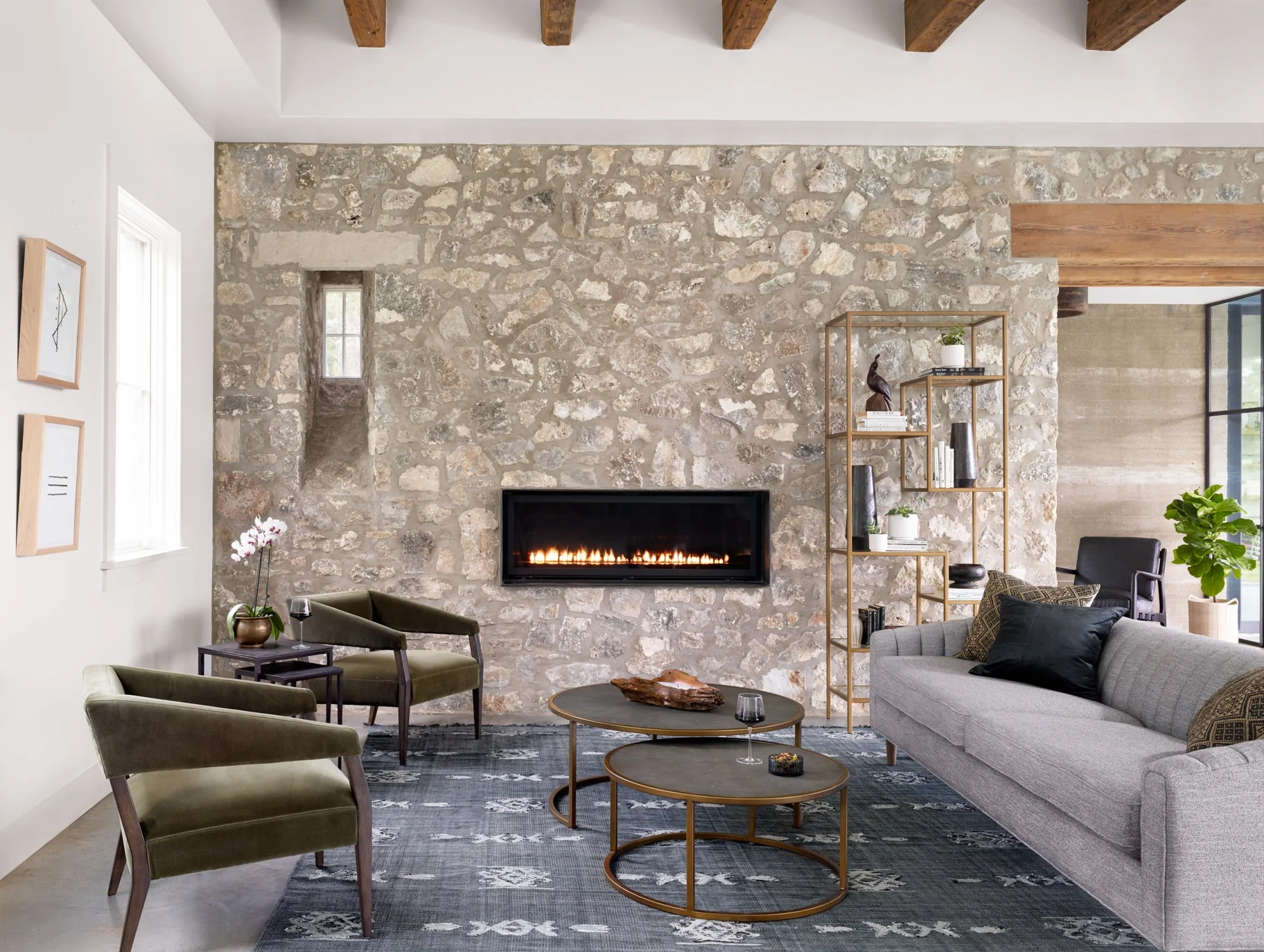 SHAGREEN NESTING COFFEE TABLE