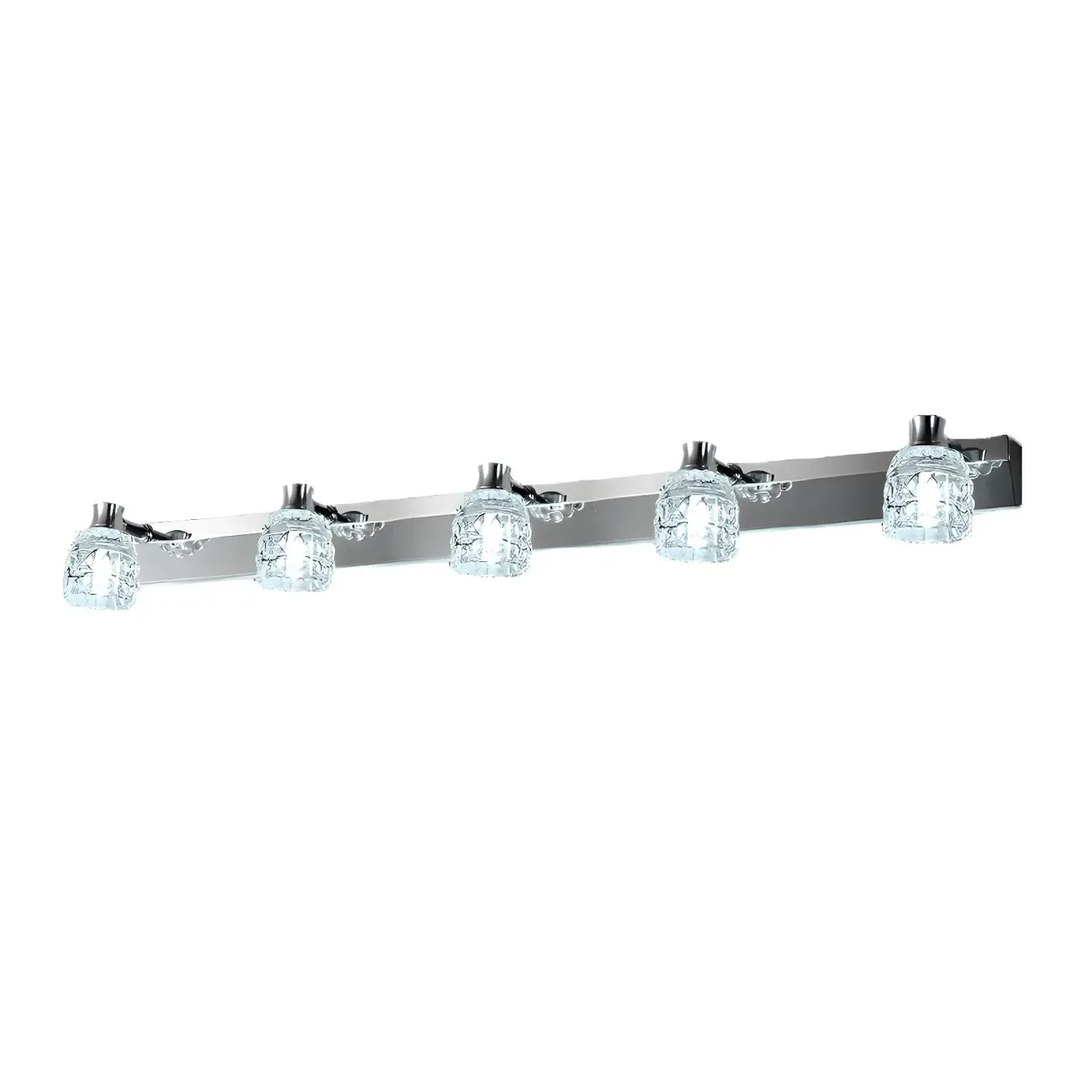 Modern Chrome Crystal Bathroom Vanity Light