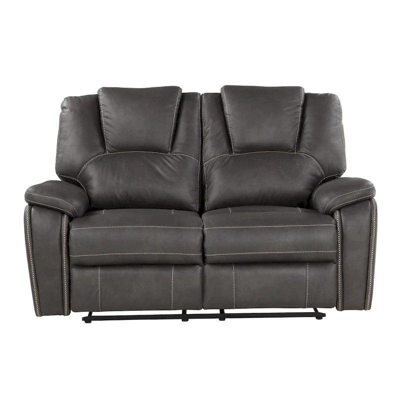 Steve Silver Kameryn Faux Leather Manual Reclining Loveseat