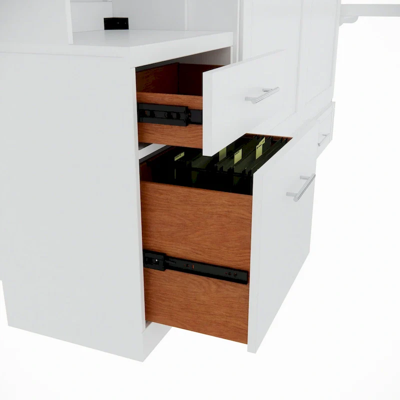 Brentwood Queen Murphy Bed with One Pier