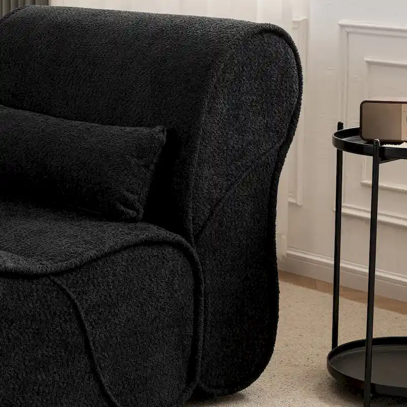 GDFStudio - Amelia Timeless Fabric Recliner with Ergonomic Design and Matching Pillows