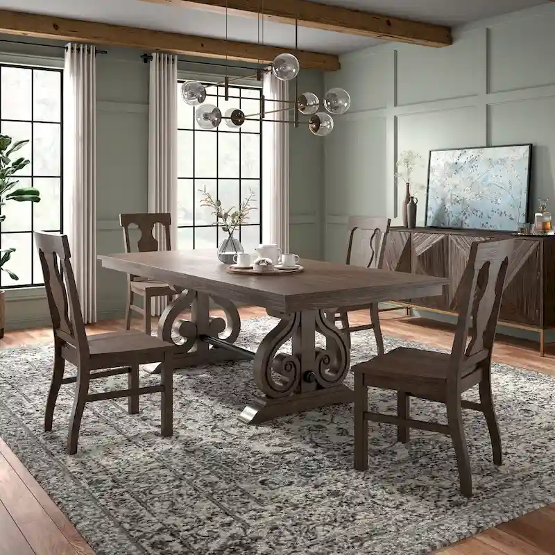 Vikos Wood Extendable Dining Set