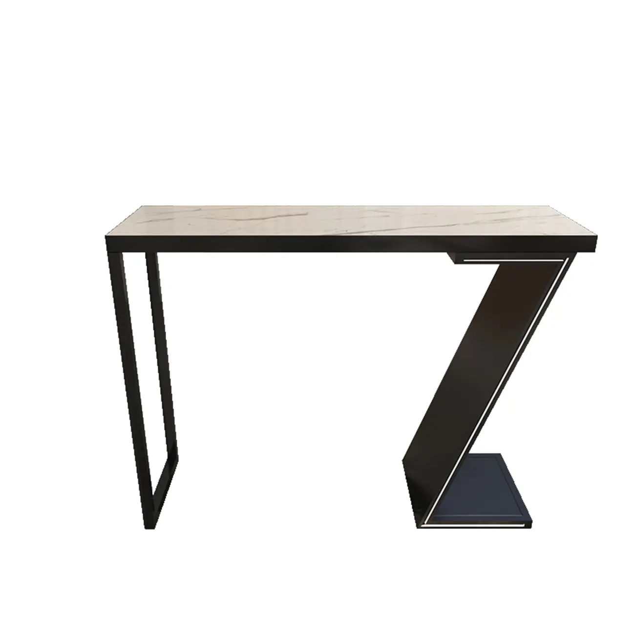 Modern Stone Top Metal Bar Tables