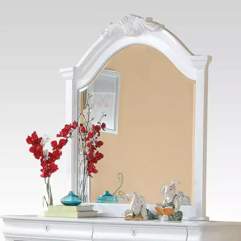 Acme Furniture Estrella Dresser Mirror White Finish