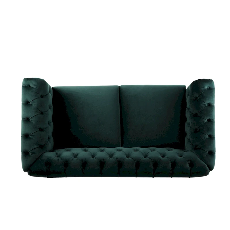 Chesterfield Velvet Loveseat Sofa