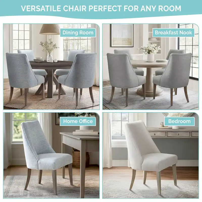 Martha Stewart Winfield Upholstered Dining chair Set of 2