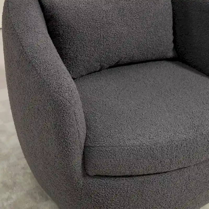 Modern Living Room Swivel Barrel Armchair