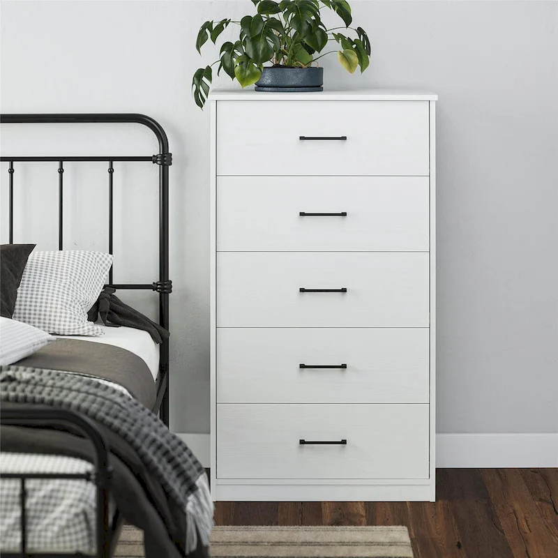 Ameriwood Home BrEZ Build Pearce Tall 5 Drawer Dresser