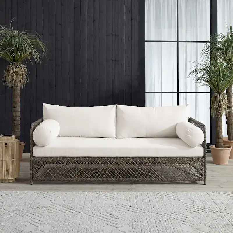 Crosley Granite Bay Outdoor Wicker Sofa - 75.75