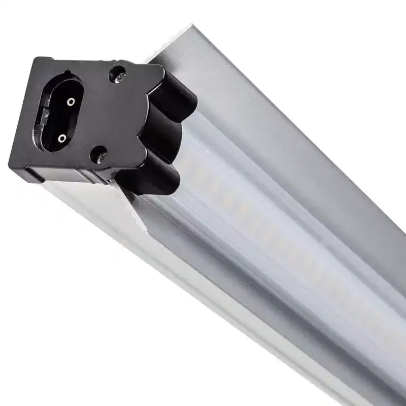 SunBlaster 18 Prism Lens 18W 6400K Full Spectrum LED Strip Light Indoor Greenhouse Plant Grow Lamp with Built-In Reflector & Mounting Clips