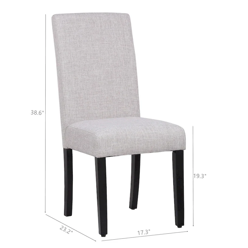 Grandview Upholstered Linen Fabric Dining Chair - 38.6