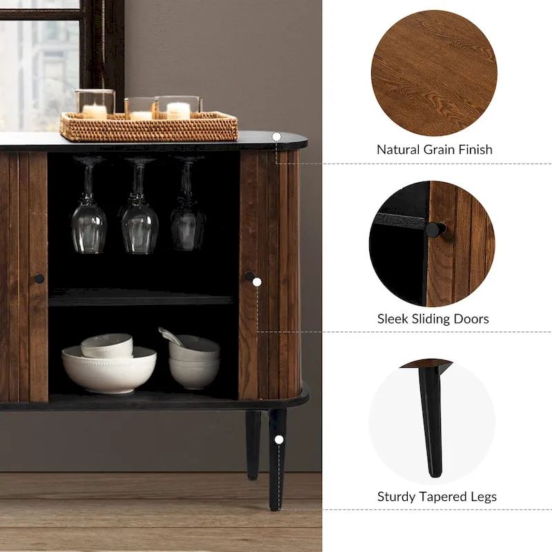 Franz Modern 63Wide Sideboard with adjustable shelf by HULALA HOME