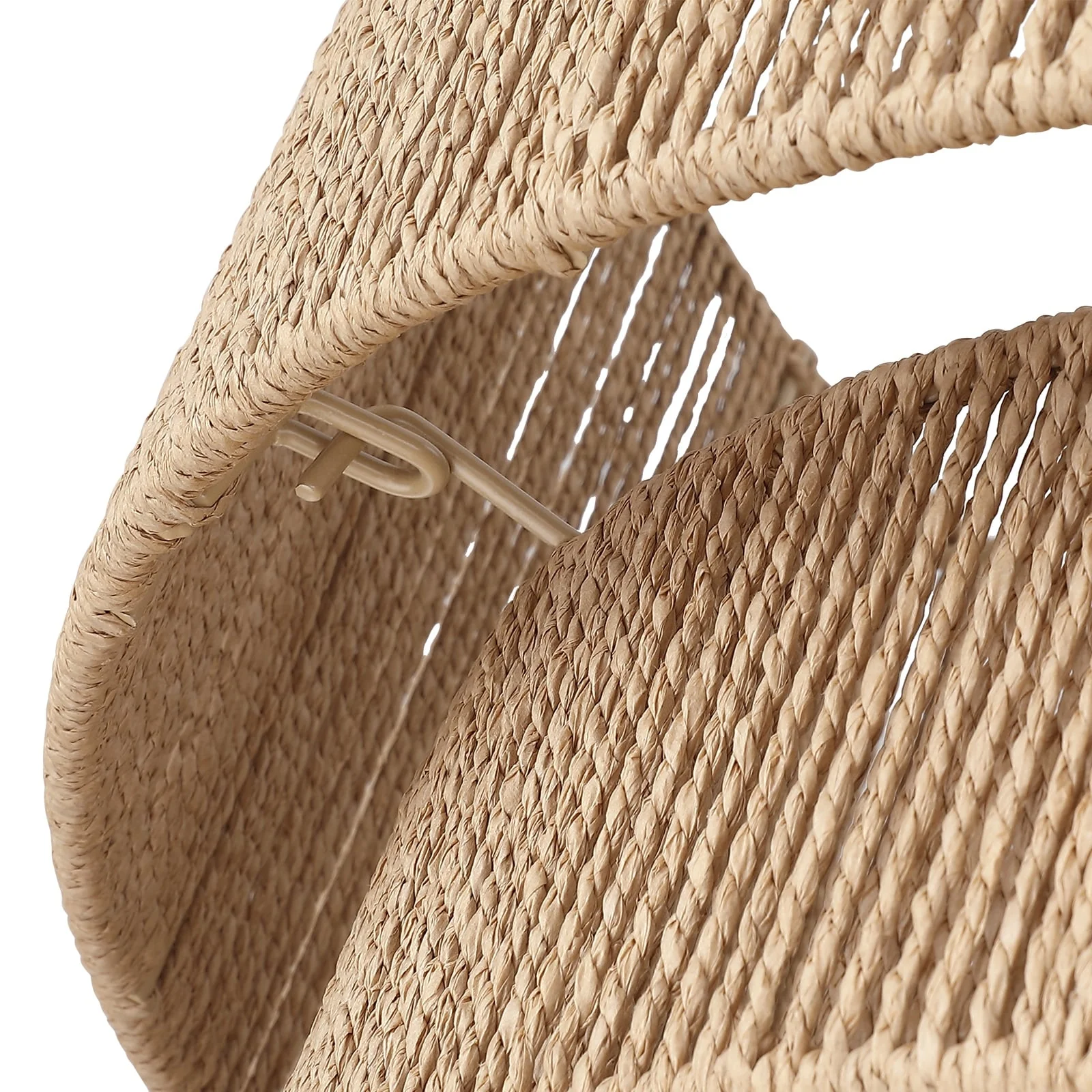 Cynthia 4-Light Natural Rattan Drum Chandelier Light - 22''W