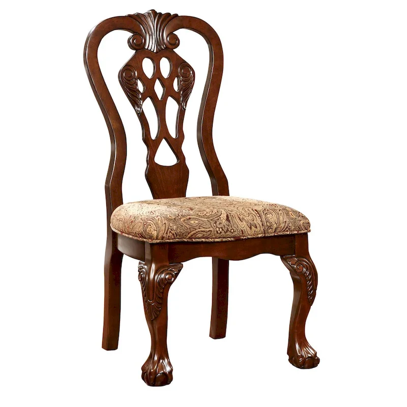 Carpia Traditional Brown Cherry Wood 9-Piece Dining Set by Furniture of America