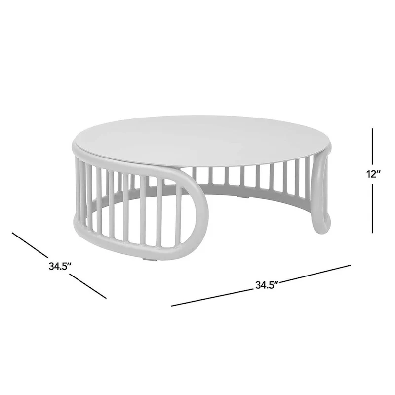 Harper 34.5 Aluminum Patio Round Coffee Table