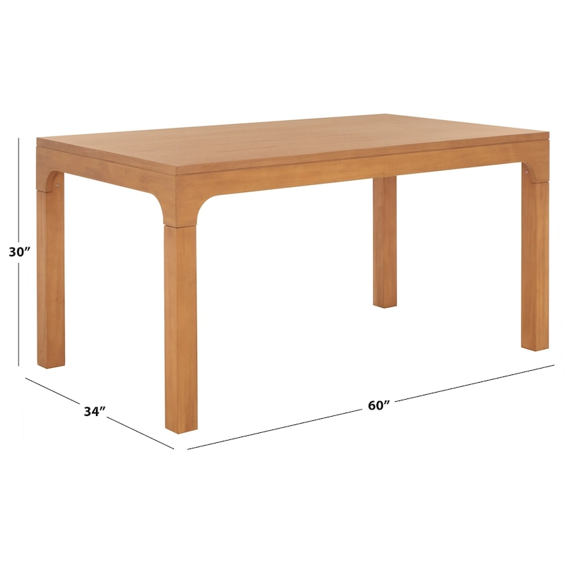 SAFAVIEH Elouise Rectangle Dining Table - 60 L x 34 W x 30 H - 60Wx34Dx30H
