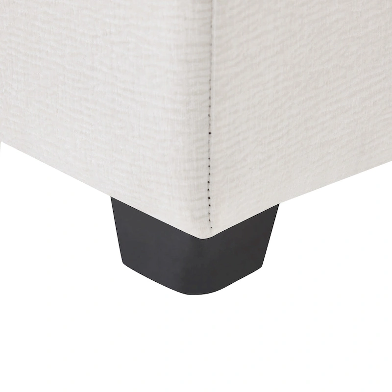 U Shape Modular Sofa, 6 Seat Chenille Deep Seat Sectional Couch