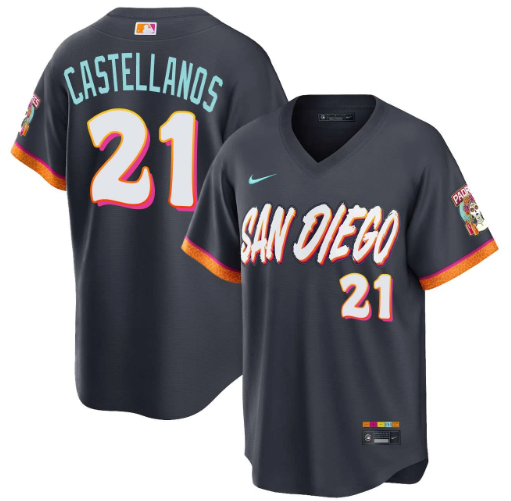 Nick Castellanos San Diego Padres City Connect Stadium Jersey