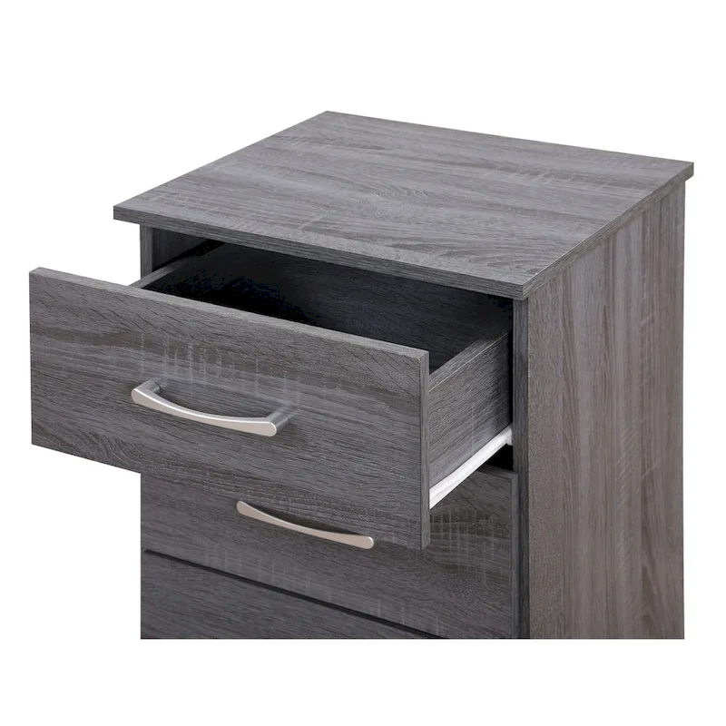 3-Drawer Wooden Nightstand