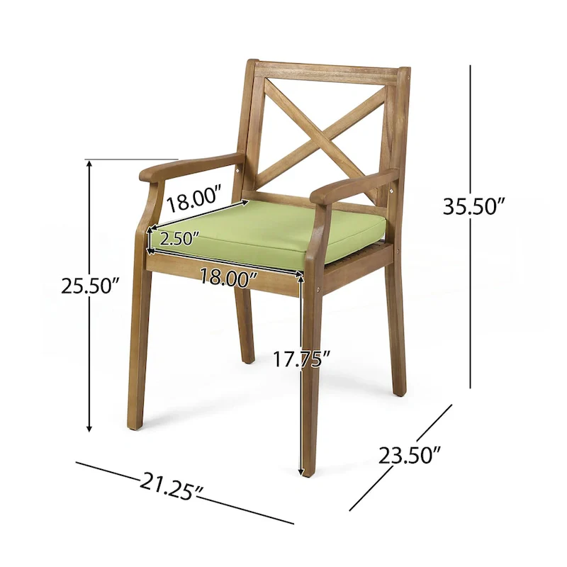 2PCS Dining chair with cusions