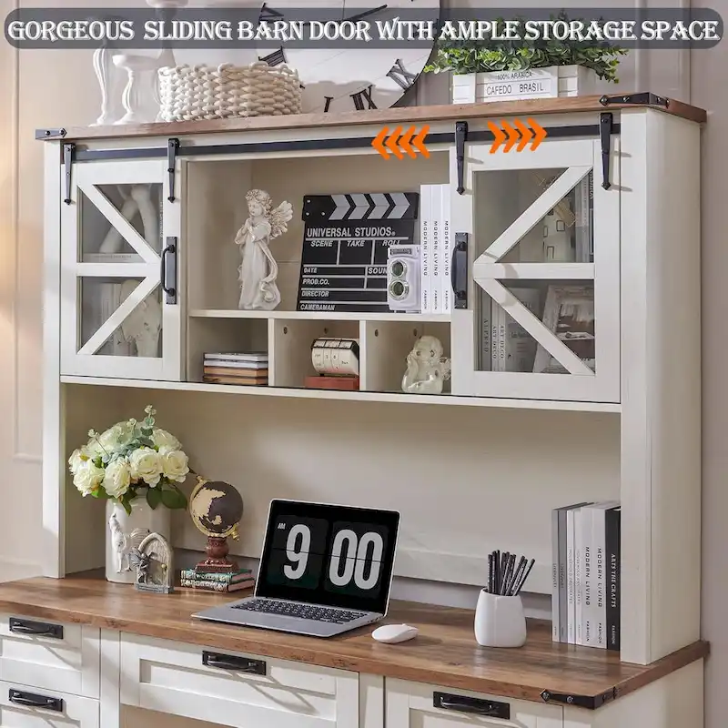 42 Farmhouse Desk Hutch, Only Match Afulyperfllc's Farmhouse Desk