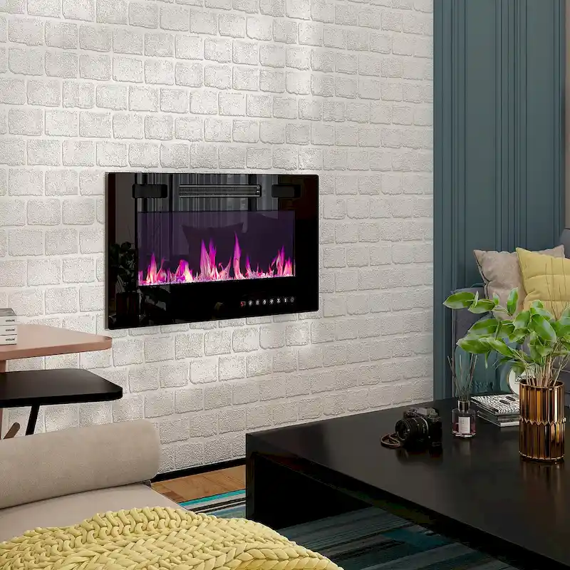 Electric Fireplace TV Stand Entertainment Center with Remote Control