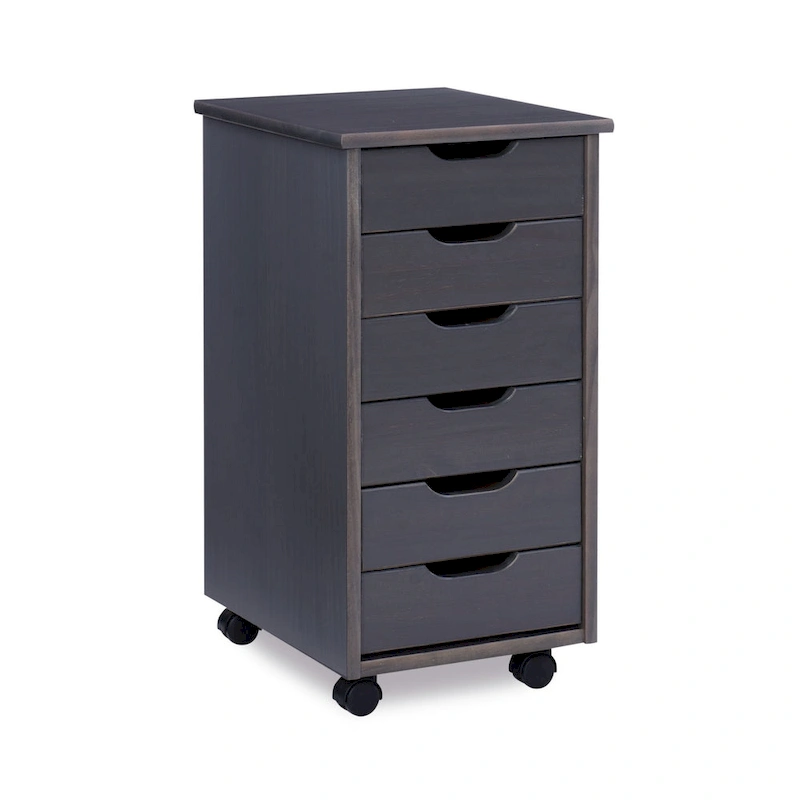 26  Gray Rolling Storage Cabinet with 6 Drawer