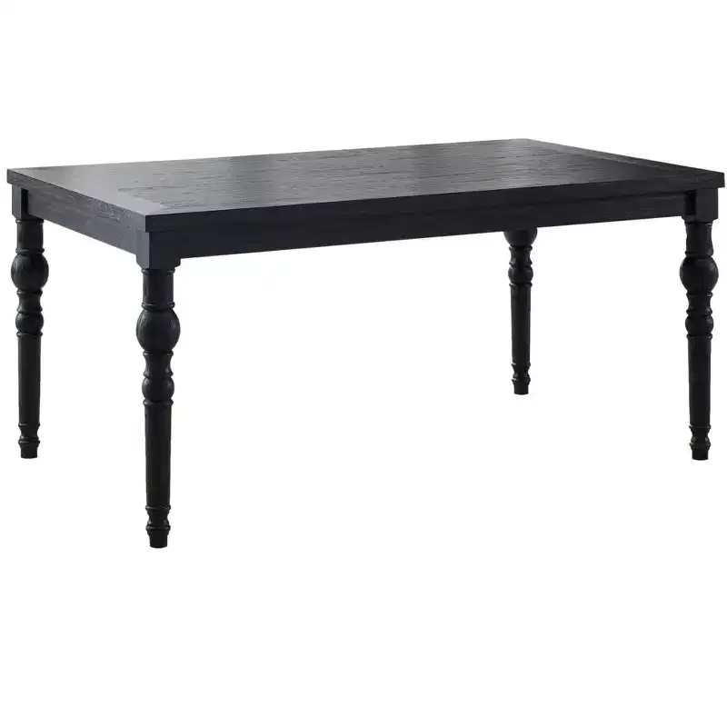 GDFStudio Ashford Traditional Wood Dining Table with Turned Legs