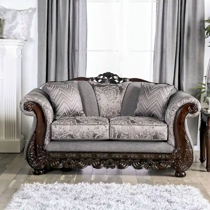 Dikic Traditional Chenille Rolled Arms 2-Piece