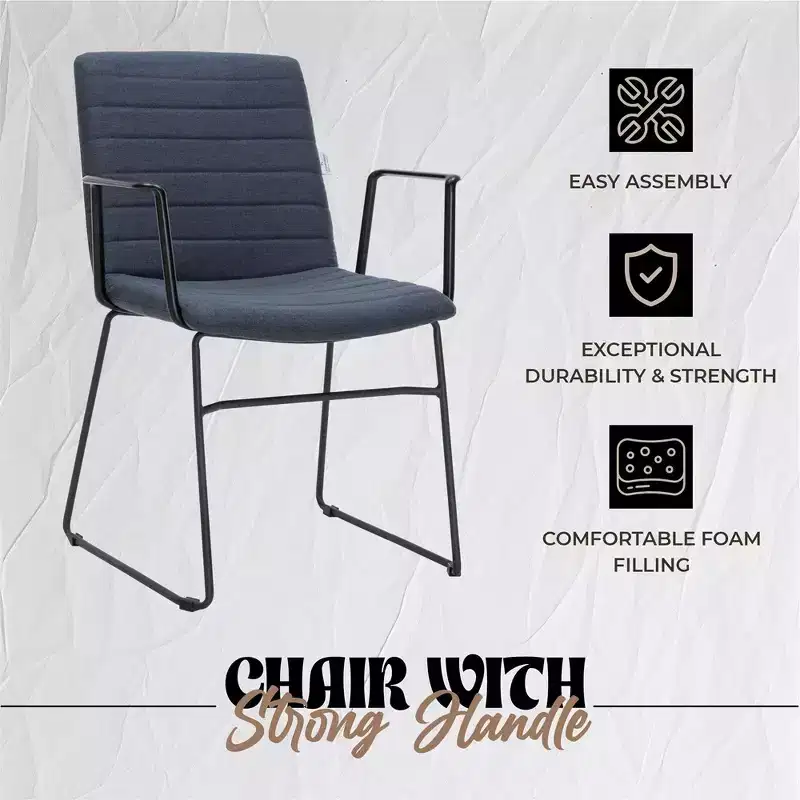 LeisureMod Ergonomic Office Chair Upholstered in Leather/Polyester with Powder-Coated Stainless Steel Frame Padded Seat and Back Zylar Collection