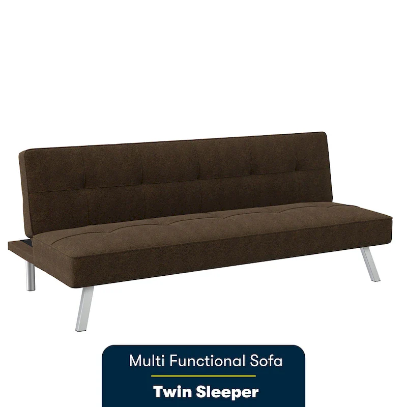 Convertible Sofa with Finger Guard – Sofa, Lounger & Full-Size Bed