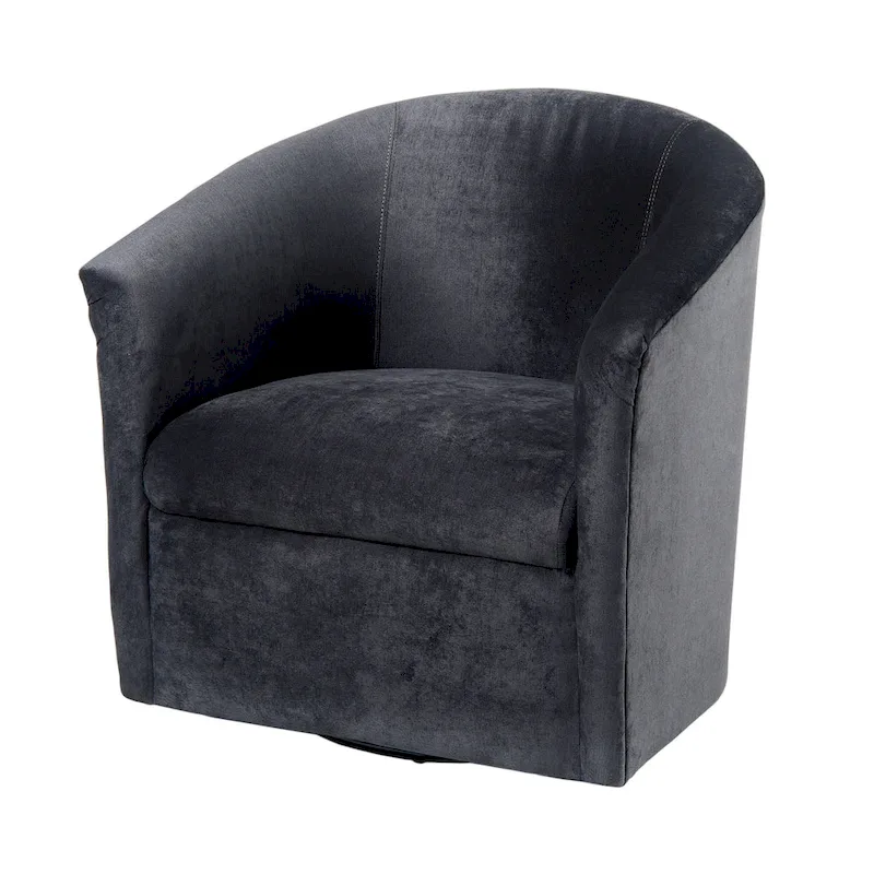 Ellery Modern Microfiber Swivel Accent Chair by