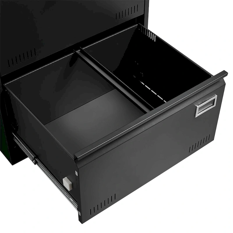 2 Drawer Metal Lateral File Cabinet with Lock