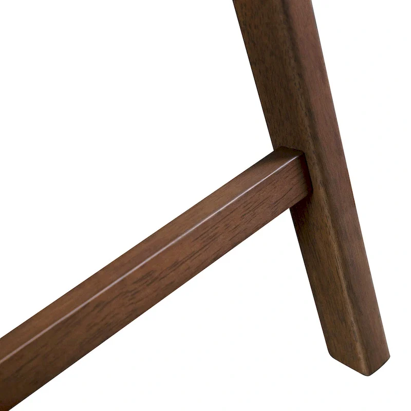 Mid-century Walnut Wood Counter Height Table