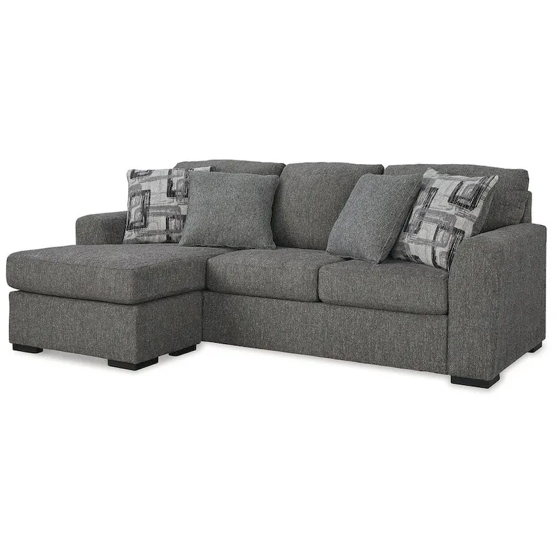 Signature Design by Gardiner Pewter Sofa Chaise - 101 W x 63 D x 40 H