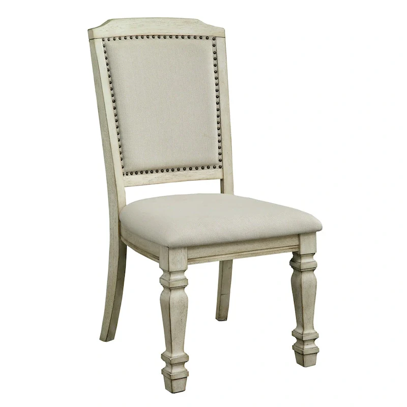 Tani Traditional White Wood 9-Piece Dining Table Set by Furniture of America