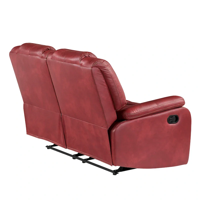Kameryn Faux Leather Manual Reclining Loveseat