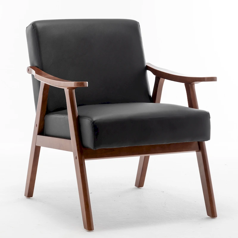 Cedrice 26.37 Wide Faux Leather Accent Chair