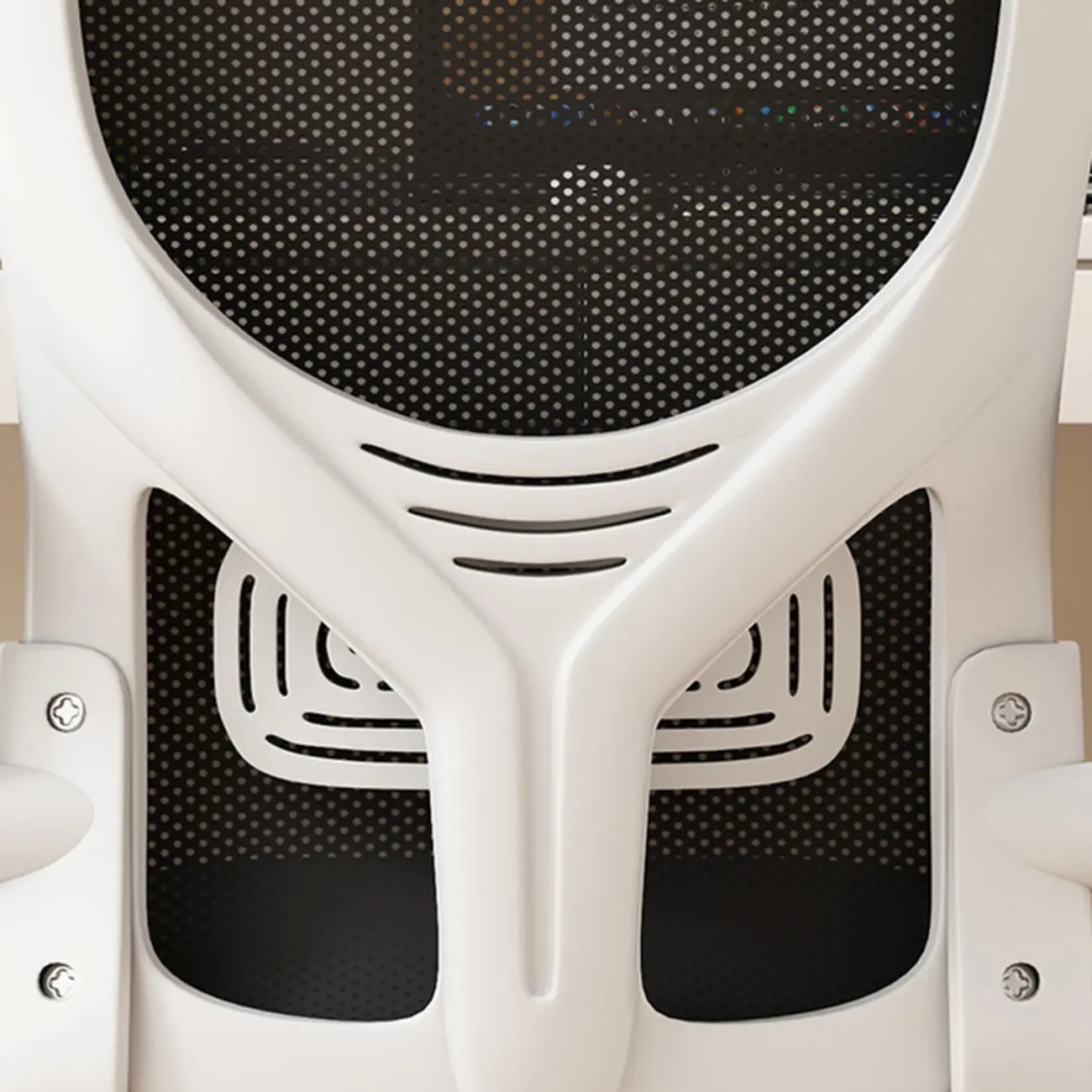 Ergonomic Black White Mesh Adjustable Office Chair