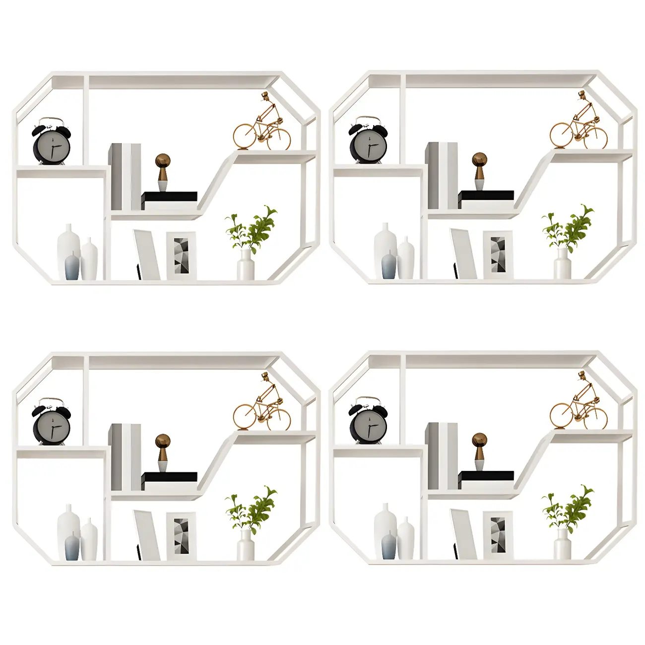 Simple Metal Black Wall-Mounted Wine Bottle Rack