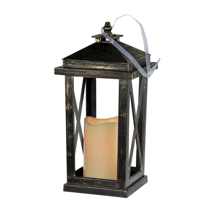 Set of 2 Lantern with Led Candle