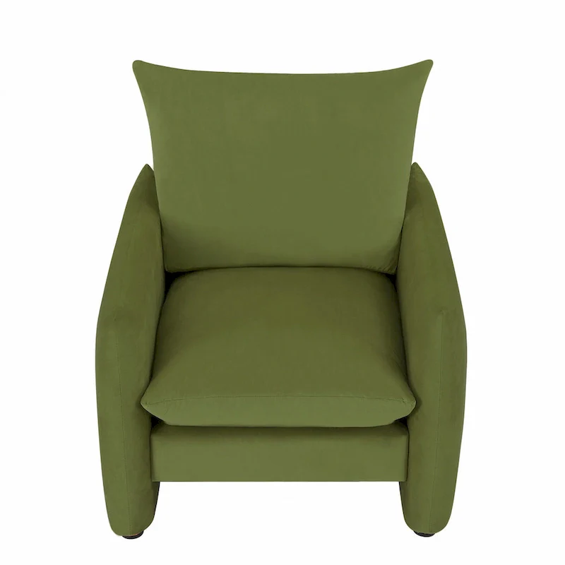 33-inch Modern Low-Profile Armchair with Plush Cushioning