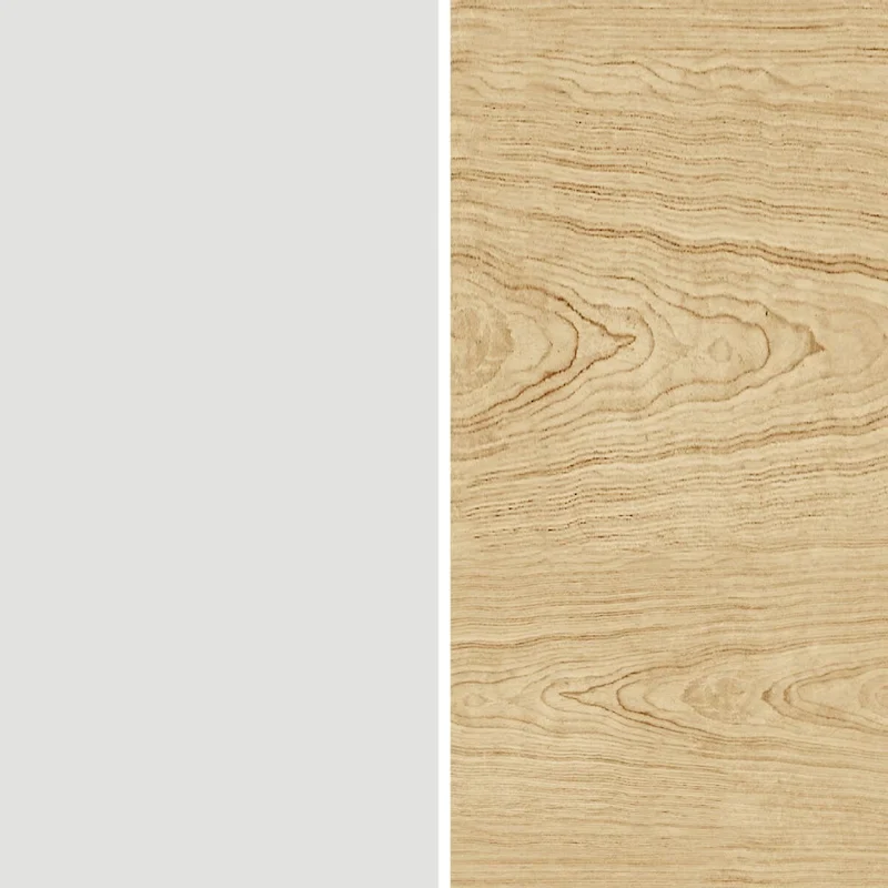 Round Drop-Leaf Dining Table with Cross Back Chairs - Natural Wood