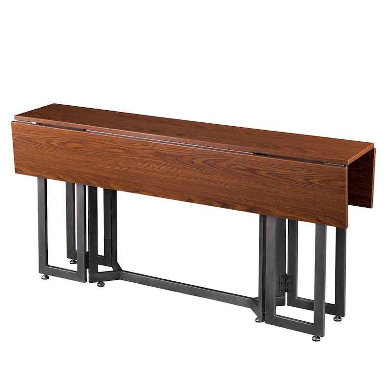 Driness Drop Leaf Console to Dining Table - Black