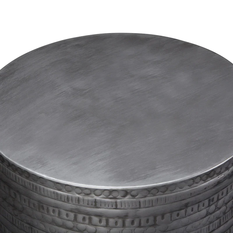 WYNDENHALL Jean 15  Wide Tribal Pattern Metal Accent Table & Assembled - 15 w x 15  d x 20  h