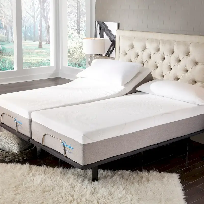 Slumber Solutions 12-inch Gel Mattress Adjustable Set