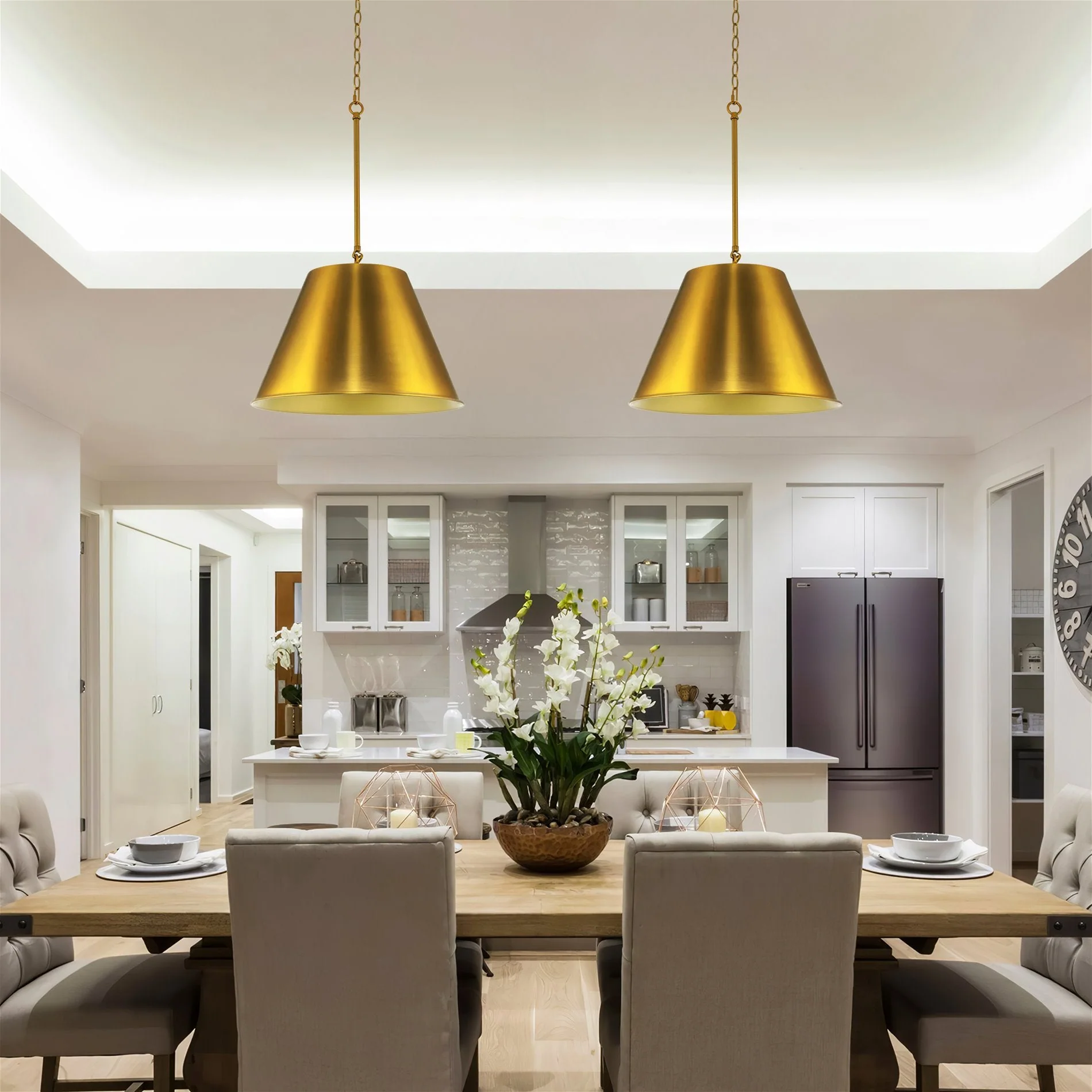 Vida 18 Modern Industrial Pendant Light